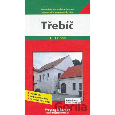 Plán města Třebíč Velké Meziříčí