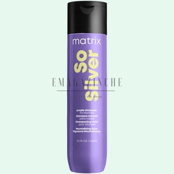 Matrix Неутрализиращ жълти отенъци шампоан за руса и сива коса 300 мл. Total Results So Silver Purple Shampoo (093474630741713)