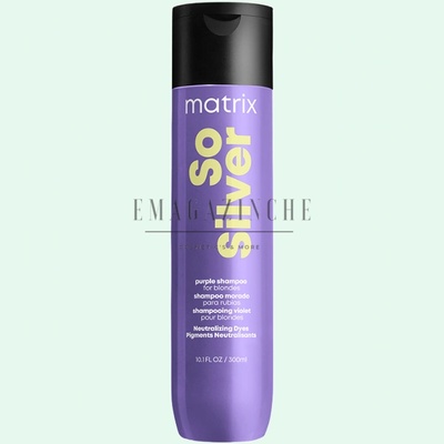 Matrix Неутрализиращ жълти отенъци шампоан за руса и сива коса 300 мл. Total Results So Silver Purple Shampoo (093474630741713)