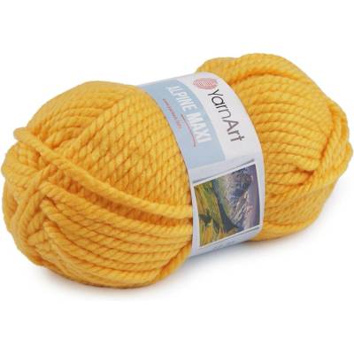 Pletací příze Alpine maxi 250 g Varianta: 18 (679) hořčicová světlá, Balení: 1 ks 42067/79021/239231