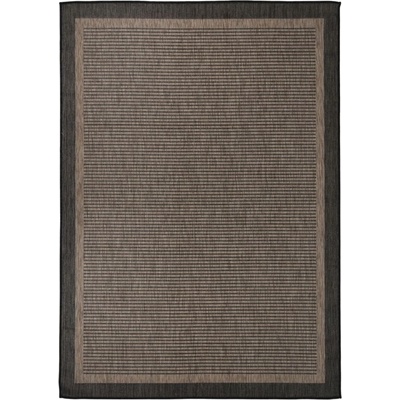 vidaXL Градински плоскотъкан килим, 140x200 см, тъмнокафяв (340845)