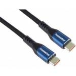 PremiumCord USB-C cable (USB 3.2 GEN 2x2, 5A, 100W, 20Gbit/s) 3m, cotton braid