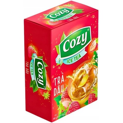 Cozy instantní čaj Strawberry Jahodový nápoj instantní 16 x 15 g