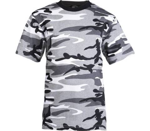 Dětské maskáčové triko urban BASIC