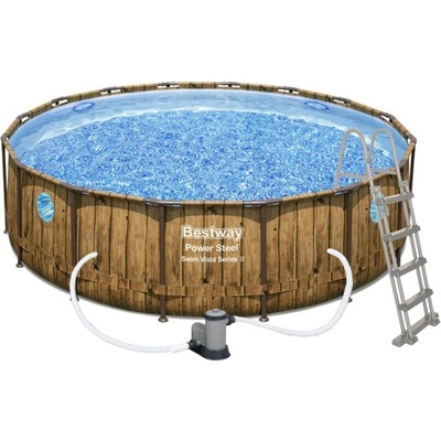 Bestway Power Steel Wood Swim Vista 4,88 x 1,22 m 56725