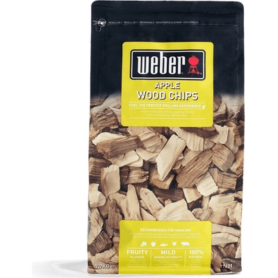 Weber udící lupínky jablko 700 g