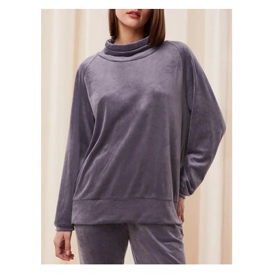 Triumph Dámsky sveter Cozy Comfort Velour Sweater - tmavě fialová