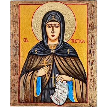 РЪЧНО РИСУВАНА ИКОНА СВЕТА ПЕТКА