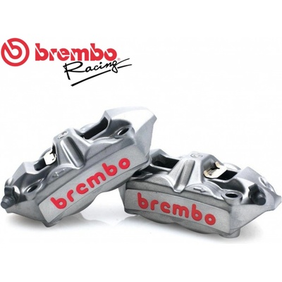 BREMBO brzdové třmeny RADIAL M4 MONOBLOCK titanium/black 108 mm Barva: Stříbrná – Zbozi.Blesk.cz