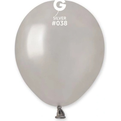 SMART Balónek latexový MINI 13 cm Metalický stříbrný