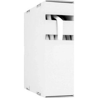 Hongshang 2111842118 zmršťovacia bužírka bez lepidla biela 9.50 mm 4.80 mm Pomer zmrštenia:2:1 10 m