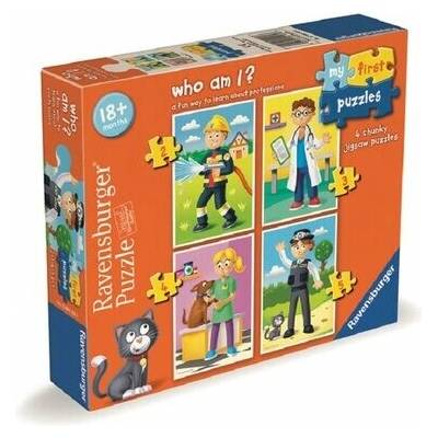 RAVENSBURGER Moje prvé puzzle Uhádneš kto som? 4v1 2,3,4,5 dielov