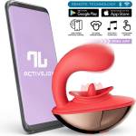 INTOYOU App Series Rondy Vibrating & Licking Tongue Stimulator with App Red