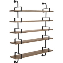 Gubi Police Démon Shelf 2, 155cm, 5 shelves, walnut