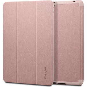 Spigen Urban Fit Case - текстилен кейс и поставка за iPad 7 (2019), iPad 8 (2020) (розово злато)