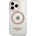 GUESS Translucent MagSafe Case - хибриден удароустойчив кейс с MagSafe за iPhone 13 Pro (прозрачен-розов)
