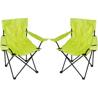 Skládací židle s držákem světle zelená P54