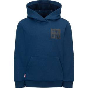 TROLLKIDS Детски суичър Trollkids Kid's Rosfjord Sweater Hoodie - Mystic Blue - размер 164 (EU) (704-6253-0418)