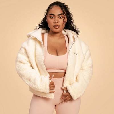 BeastPink Dámska bunda Hoodie Bliss Ivory