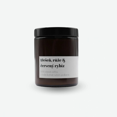 Vonná svíčka Třešeň, růže & červený rybíz Velikost: menší