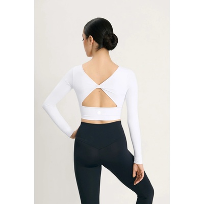 Fitness crop top Intermezzo s dlouhým rukávem 6656 bílá – Hledejceny.cz