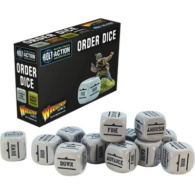 Bolt Action: Order dice Grey šedá kostka rozkazu 1 ks