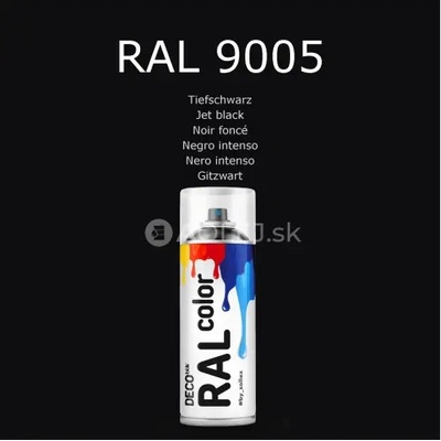 Zollex Deco Blik RAL 9005 Farba v spreji - čierna matná 400ml