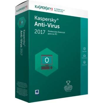 Kaspersky Anti-Virus 2017 Renewal (1 Device/1 Year+3 Month) KL1171OCABR