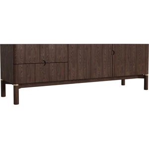 Unique Furniture Тъмнокафява маса за телевизор от декор от дъб 160x55 cm Arun - Unique Furniture (50204710)