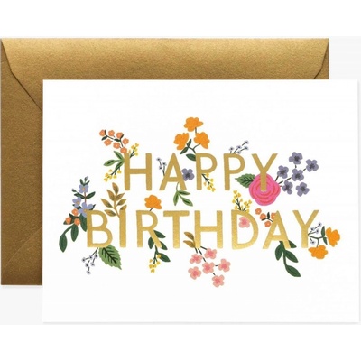 Rifle Paper Co. Narodeninové prianie Wildwood