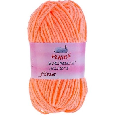 VLNIKA Příze Samet Soft Fine Varianta: 276 neonově lososová