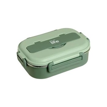 Ecolife Кутия за храна 1л 3 части Green