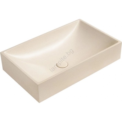 SAPHO - мивка за плот 58x36 см, бетон/бежова (SH0581)