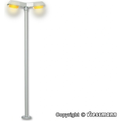 Viessmann H0 Moderní lampa se žlutou LED diodou, dvojitá 6098