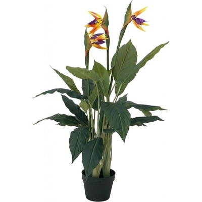 Umělá květina Strelície (EVA) 3 květy, 90 cm