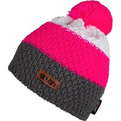 Eleven POM pletená čepice pink