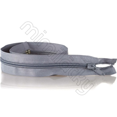 Zip spirálový dělitelný 70cm šíře 5mm šedý
