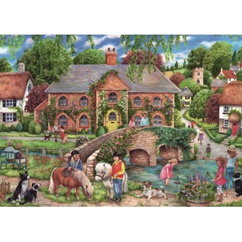 Ravensburger - Puzzle Village life - 1 000 piese