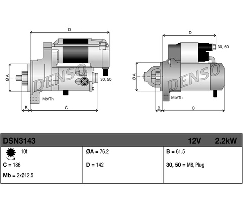 Startér DENSO DSN3143