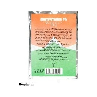 Multivitamin PG a.u.v. plv sol 100g
