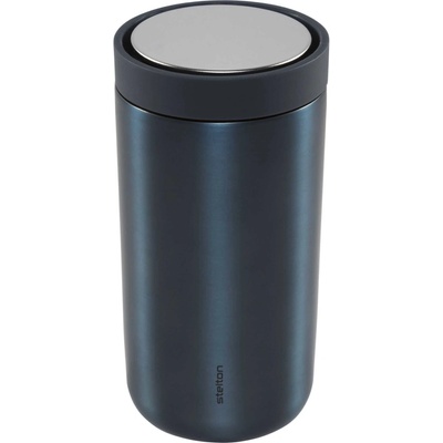 Stelton Cestovný hrnček TO GO CLICK tmavomodrá metalíza 200 ml