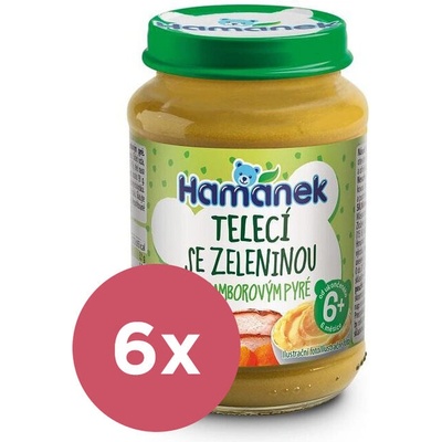 Hamánek Teľacie so zeleninou 6 x 190 g