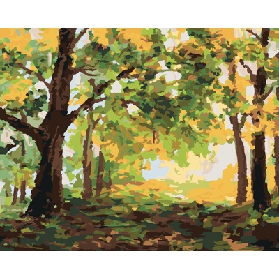 ZUTY Malování podle čísel PODZIMNÍ LES KRAJINA 40 x 50 cm