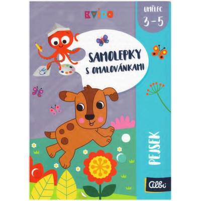 Samolepky s omalovánkami PEJSEK