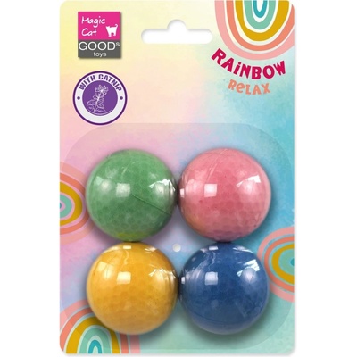 Magic Cat Rainbow Relax míček pěnový 4 cm 4 ks