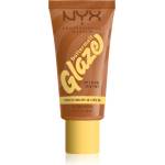 NYX Cosmetics Buttermelt Glaze озаряващ тониращ флуид SPF 30 цвят Chai Butta 30ml