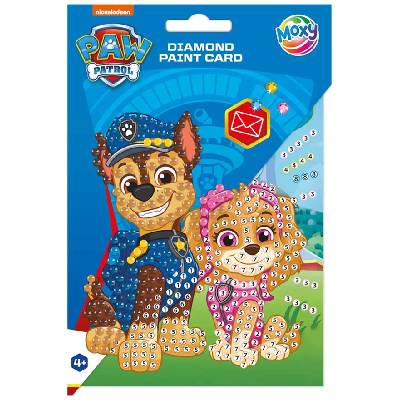 Картичка за рисуване с мъниста Moxy - Paw Patrol, с плик (TT723412 x 1)