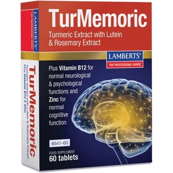 LAMBERTS Хранителна добавка Куркумин с Лутеин, Lamberts TurMemoric Supplement for Memory 60 tabs