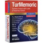 LAMBERTS Хранителна добавка Куркумин с Лутеин, Lamberts TurMemoric Supplement for Memory 60 tabs