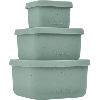 KikkaBoo Комплект кутии за храна KikkaBoo Platinum Silicone - Sage, 3 броя (31302050009)